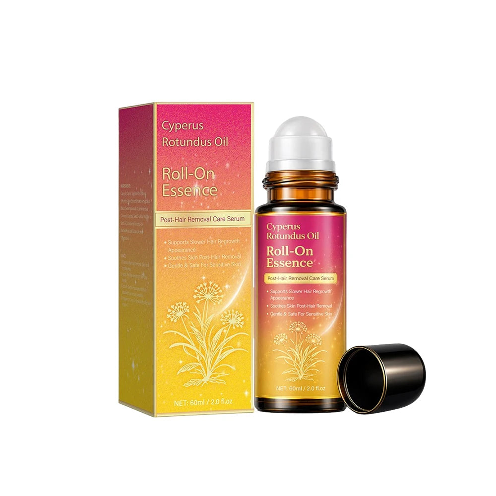 Cyperus Rotundus Oil for Hair Removal, Soft Smooth Skin Care Deep Hydration Anti Hair Growth Inhibition After Shave Oil,60ML