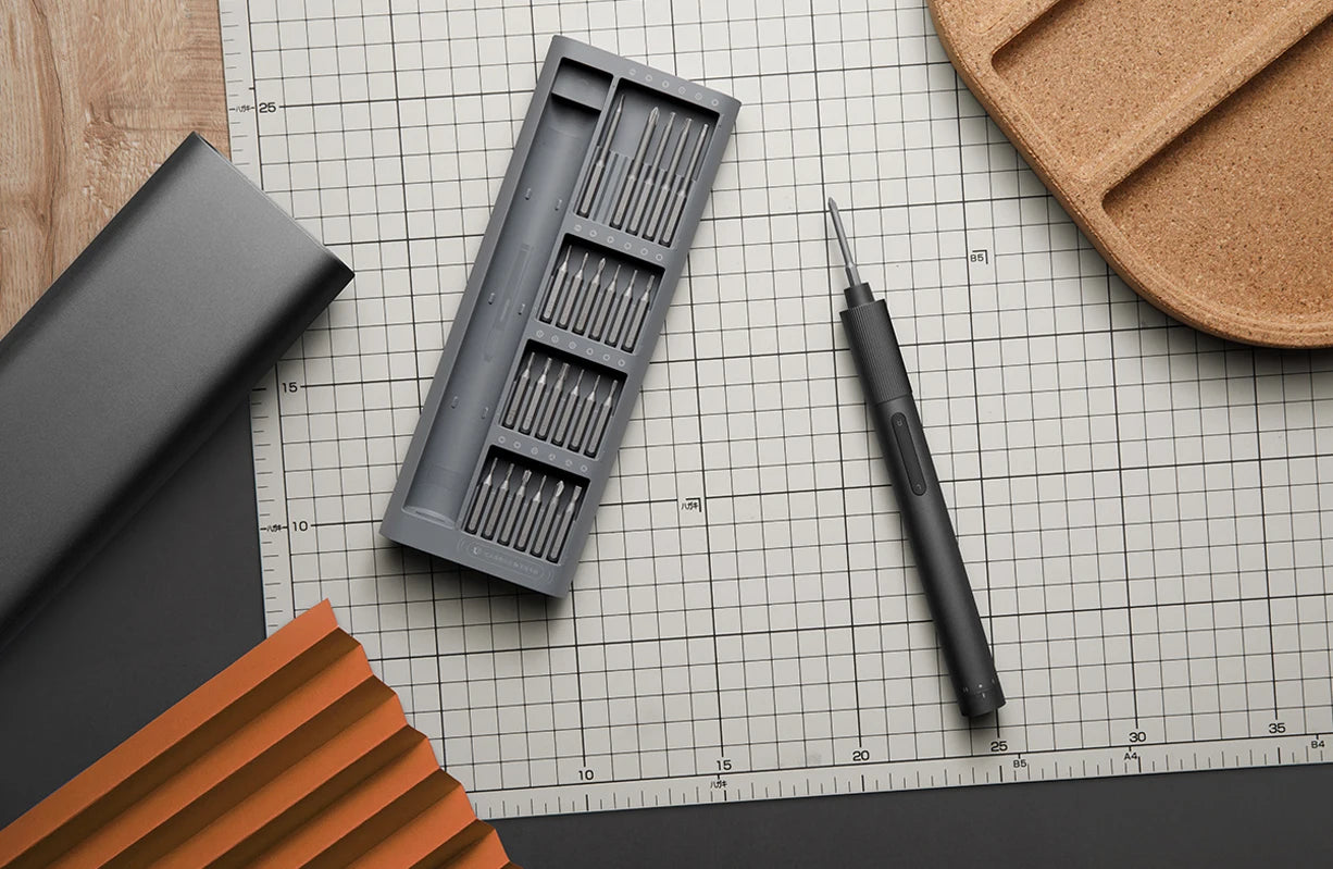 XIAOMI MIJIA Electric Precision Screwdriver With 24 S2 Steel Bits,2 Torque Setting,400+ Screws Per Charge,For Smart Home Repair