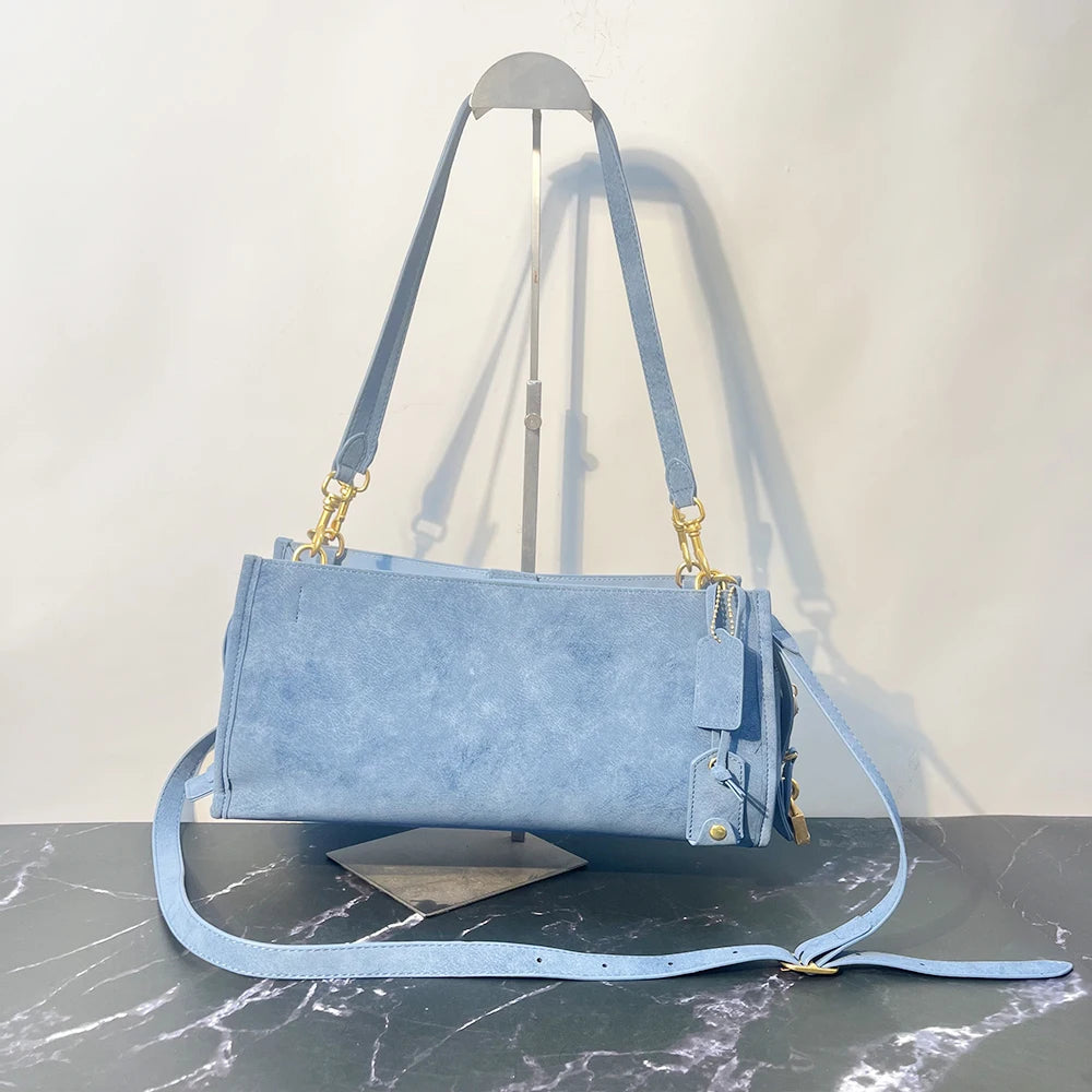 Luxury Designer Lock-Decorated Handbag for Women with Premium PU Leather Single Shoulder Bag And Wallet Crossbody Bag