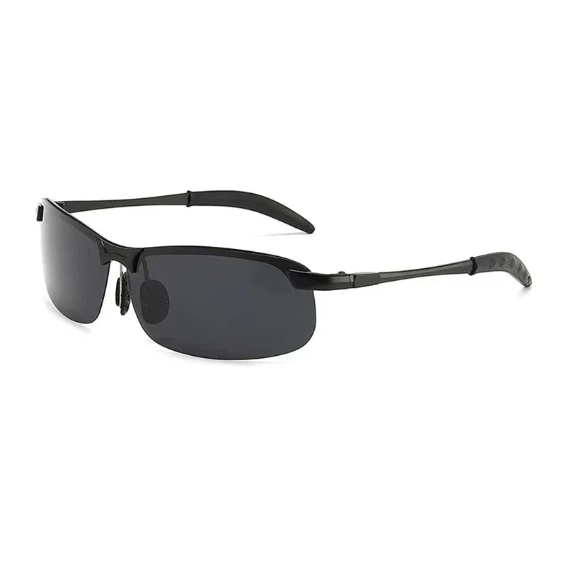 Men Photochromic Polarized Sunglasses Day Night Dual Use Color Changing Driving Fishing Anti Glare UV Night Vision Glasses 1PC