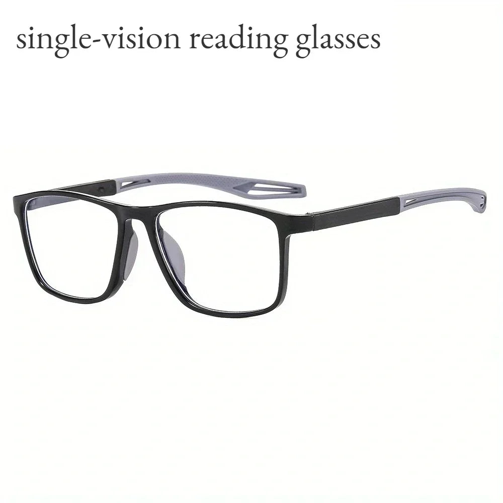 Color Changing Multifocal Reading Glasses Outdoor Anti Slip Anti Blue Light Presbyopia Eyewear Photochromic Multifocal Glasses