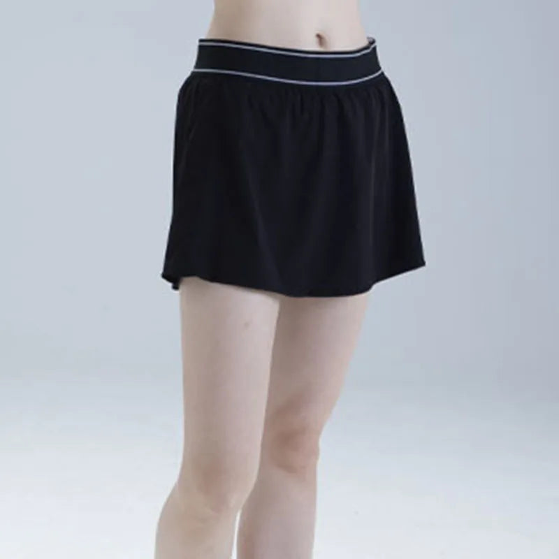 New Women's Tennis Skirt Outdoor Sports Breathable and Comfortable Simple Anti Light Skirt