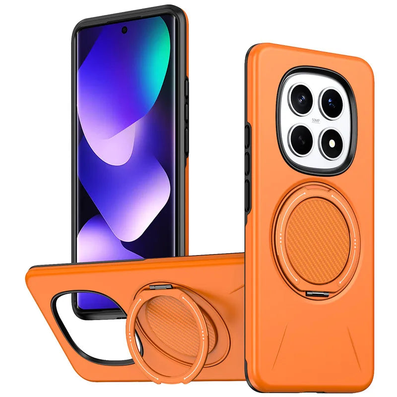 For Xiaomi Redmi Note 15 Pro Plus, 15 Pro 5G Magnetic Case ELVEV Anti-scratch Hard PC Bracket Suction Phone Cover