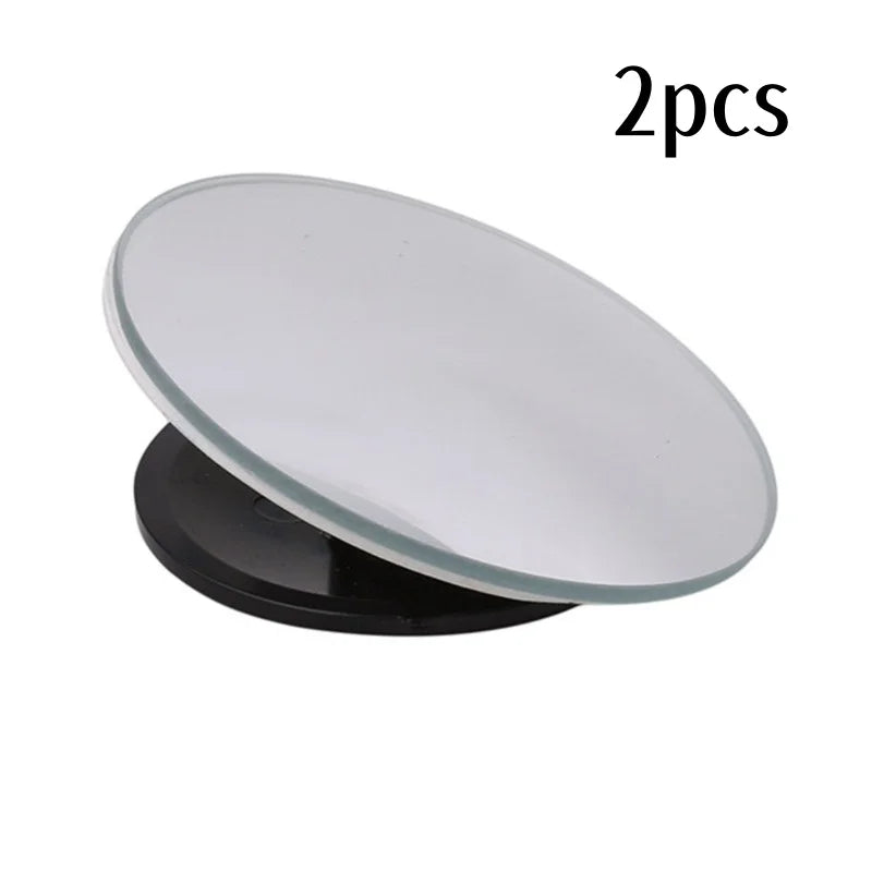 1 Set 5cm Universal Car 360 Blind Spot Side Mirror Stick on Glass Adjustable Safety Lens Security Protection Car Accessories