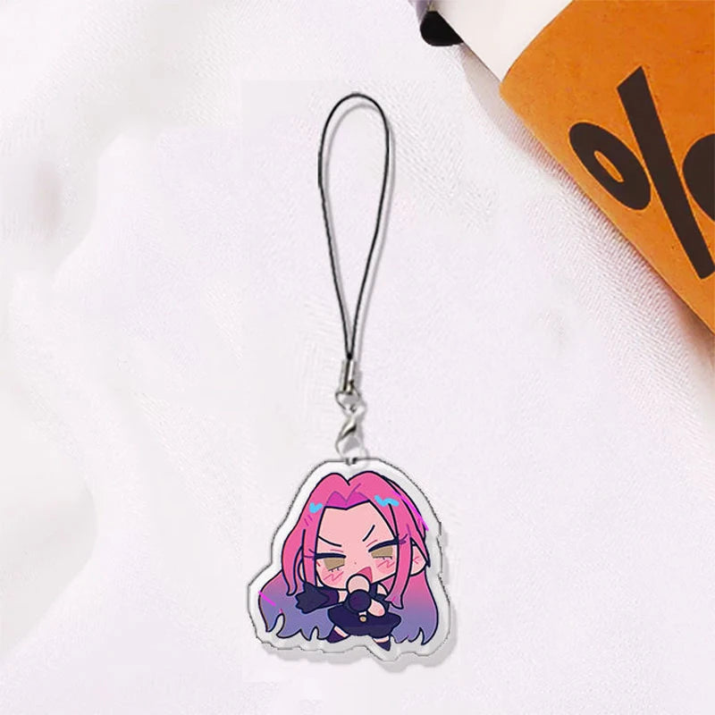 Anime ALIEN STAGE IVAN TILL Cosplay Keychain Unisex Acrylic Kawaii Keyring Key Chain Phone Chain Bag Pendant Accessories Prop
