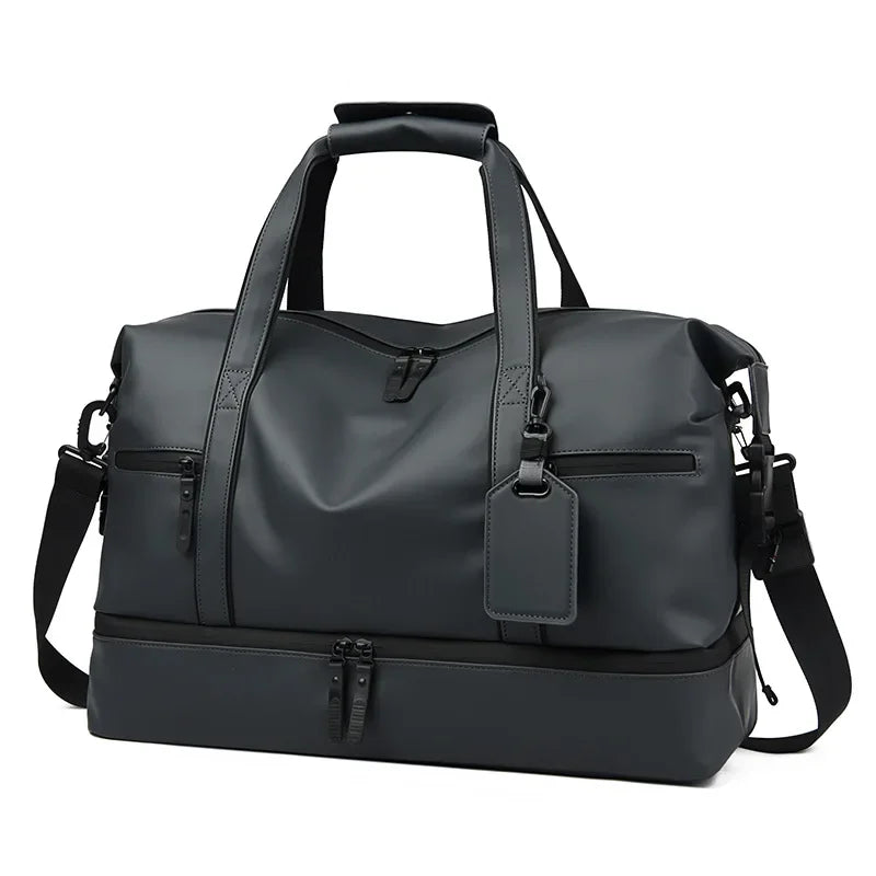 Fashion Travel Tote Bag for Men and Women Large Capacity Shoulder Crossbody Handbag Leisure Sports Simple Business Travel Bag
