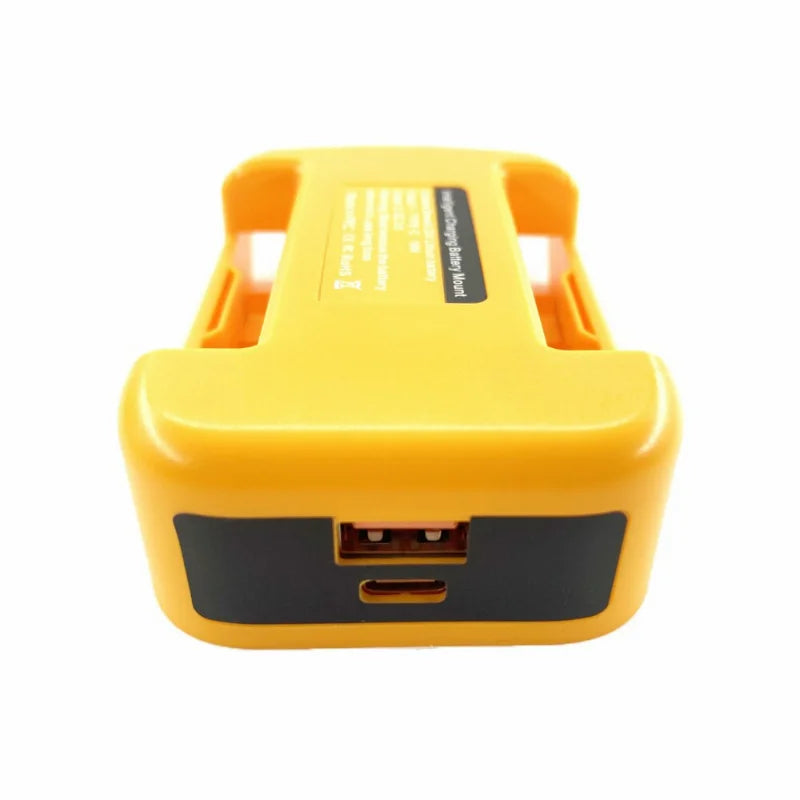 For Dewalt 18V 20V Li-ion Battery With USB Type-C Fast Charger USB Converter Rack Portable Battery Holder Power Bank Belt Buckle