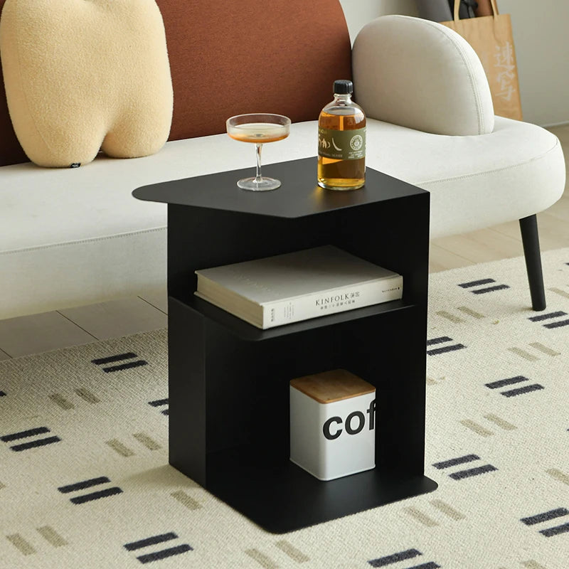 Home Creative Sofa Side Table Balcony Coffee Table Minimalist Bedside Cabinet,Portable Multi-Purpose Storage RackSmall Furniture
