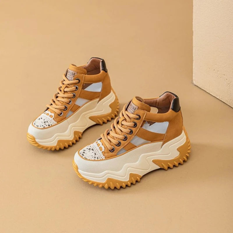 2024 New Sandals Fashion Mesh Shoe Women Sport Hollow Out Casual Round Toe Wedge Women Shoes Roman Retro