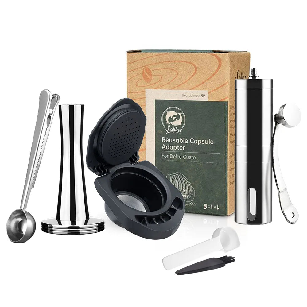 Reusable Coffee Adapter for Dolce Gusto PICCOLO XS/Genio S Coffee Machine Espresso Refill Pod Coffee Capsule Holder Accessories