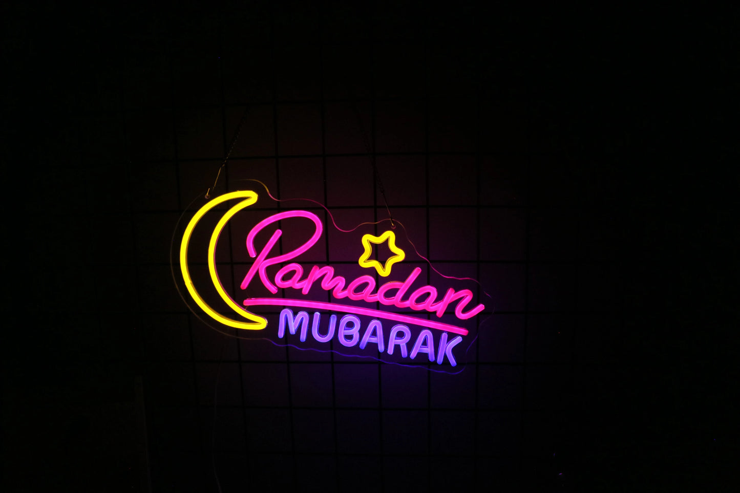 UponRay Ramadan Decorations Neon Sign for Home Ramadan Mubarak Decor Neon Sign, Home Bedroom Decoration