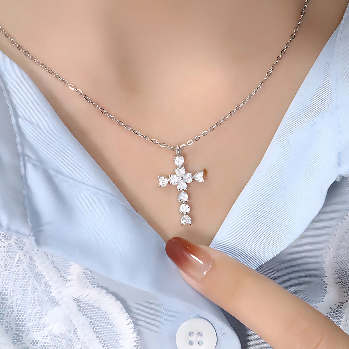 VENTFILLE 925 Sterling Silver Black Agate Necklace for Women Girl Snake Bone Chain Water Drop Jewelry Gift Dropshipping
