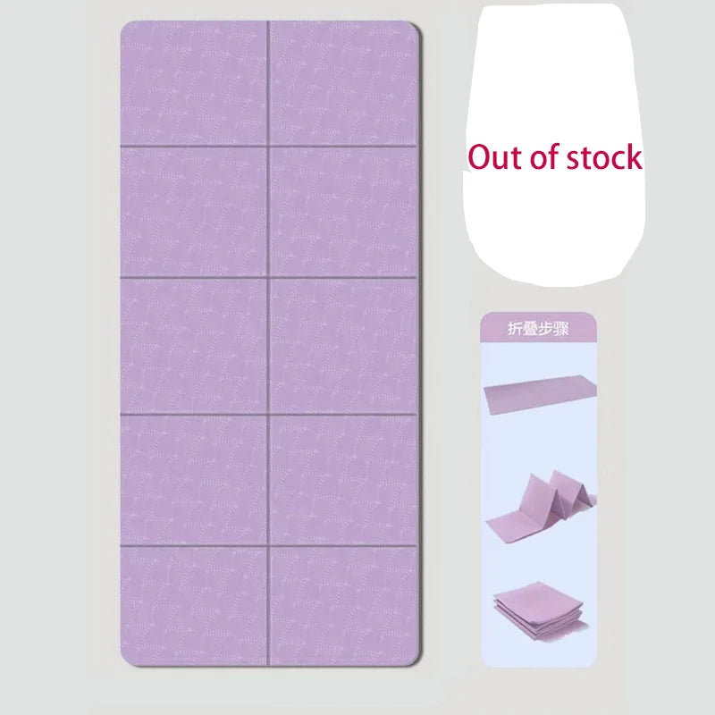 4MM Thick Convenient Yoga Mats Soft Anti Slip EVA Ultralight Indoor Fitness Exercise Foldable Gym Pilates Mat Fitness Equipment