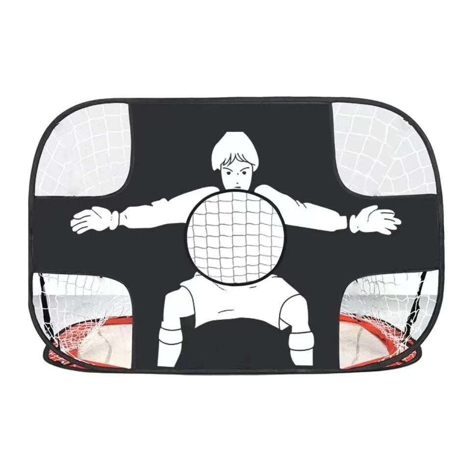 Portable folding soccer door, indoor and outdoor game goal net, outdoor soccer shooting practice