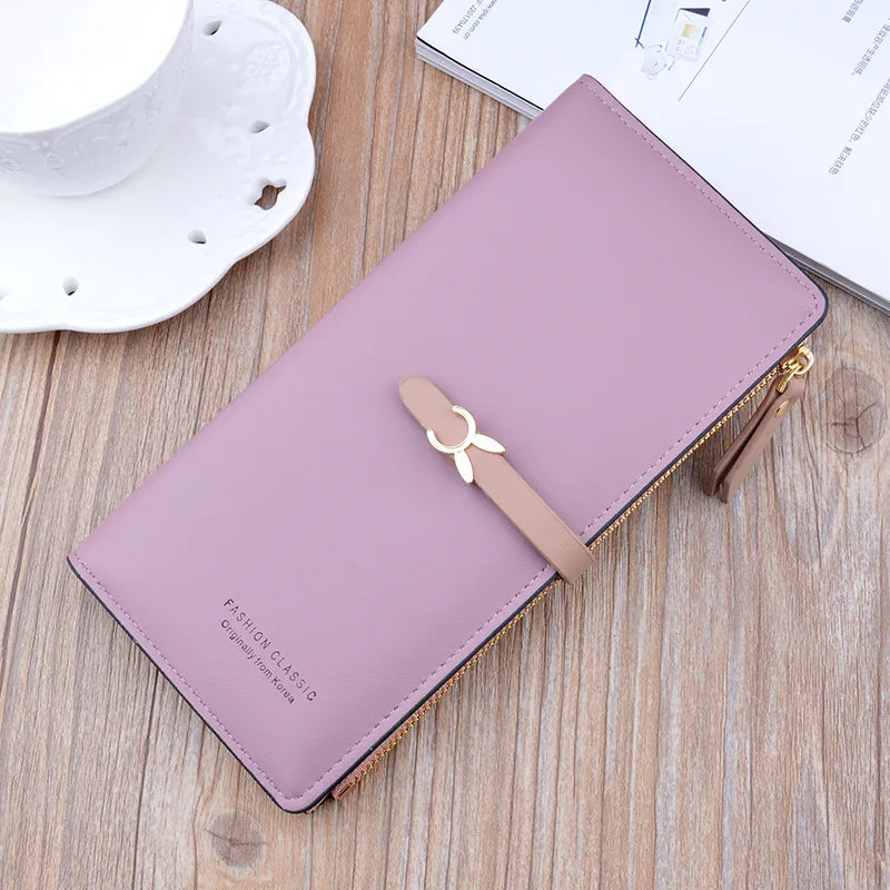 Luxury Long Wallet Purses for Women New Trend Slim Wallets Female Clutch Bag Ladies Credit Card Holder
