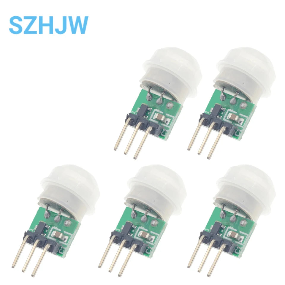 1-10pcs Mini IR Infrared Pyroelectric PIR Body Motion Human Sensor Detector Module