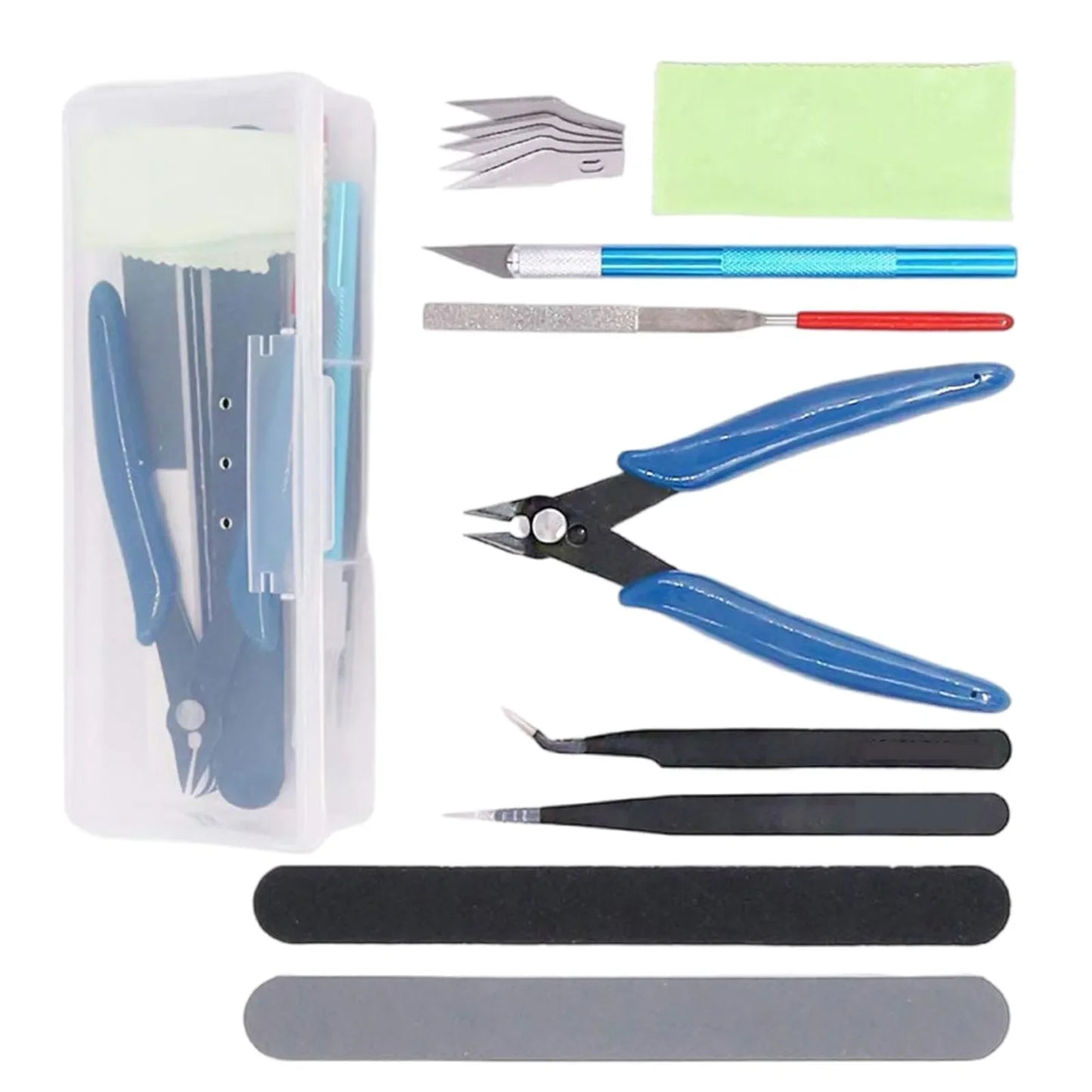 DIY Essential Modeler Basic Tools Craft Kit Set for Car Model Building and Repairing 9Pcs /set