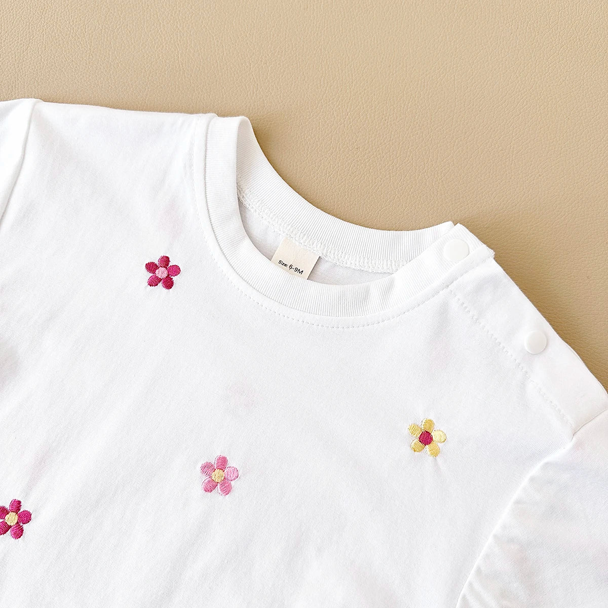 2024 Newborn Summer Baby Romper Floral Print Round Neck Short Sleeved Cotton Girls Child Clothing Jumpsuit 0-18M Infant Bodysuit