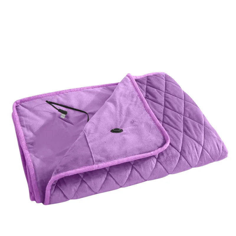 5V USB Large Loose Electric Blanket Powered By Power Bank Winter Bed Warmer Heated Sofa Blanket Body Heater Bed Warmer Mat