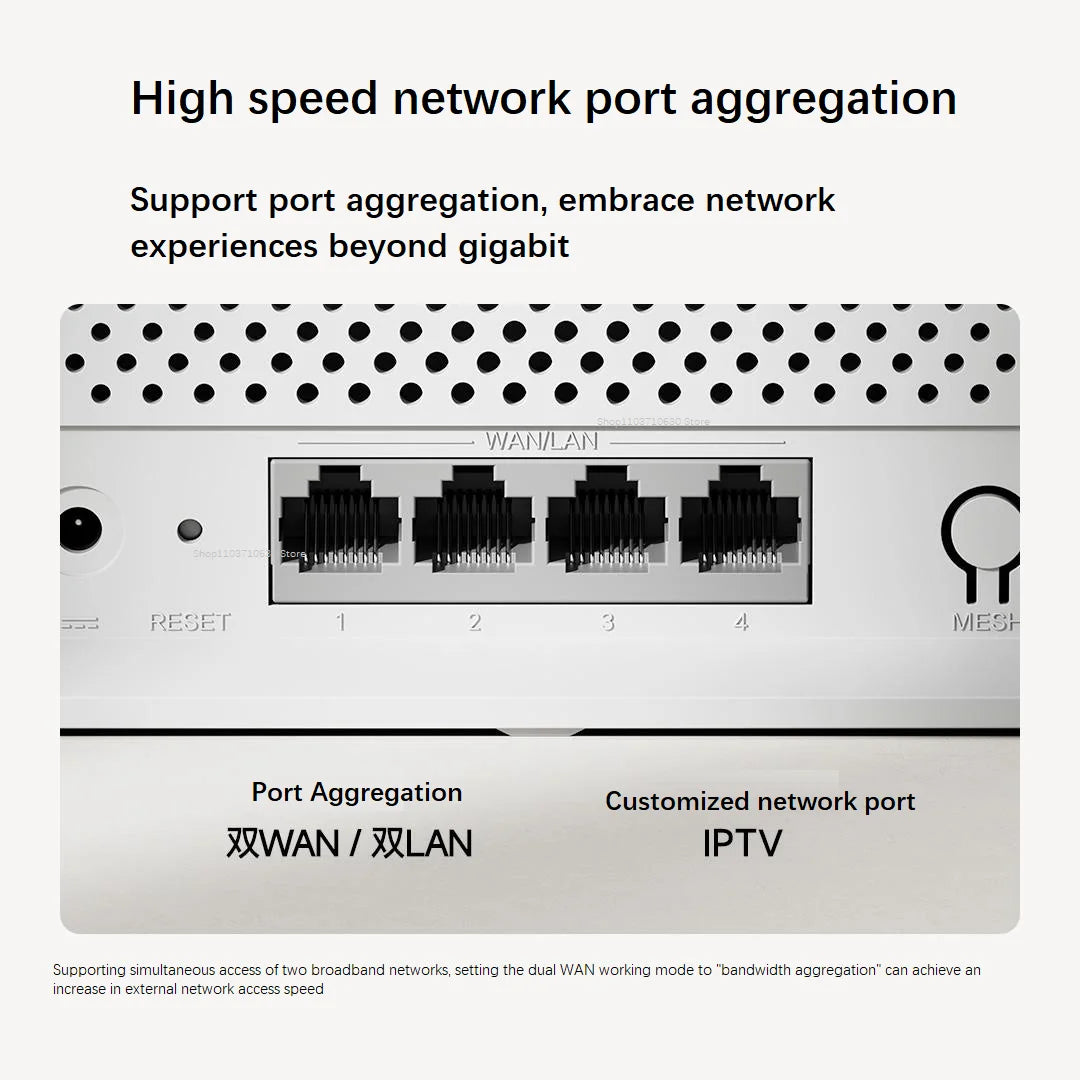 Xiaomi Router AX3000E WiFi 6 3000Mbps Dual-Band Gigabit Qualcomm Chip Dual WAN Ports 256MB Large Memory Mesh Networking CN