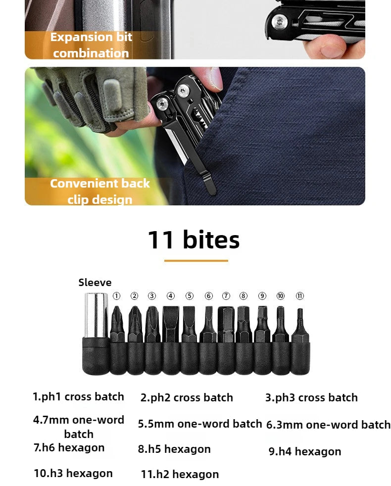 Multitools Pliers Stainless Steel Folding Tool Pliers Outdoor Camping Survival Portable Pocket Tools Multipurpose Manual Tools