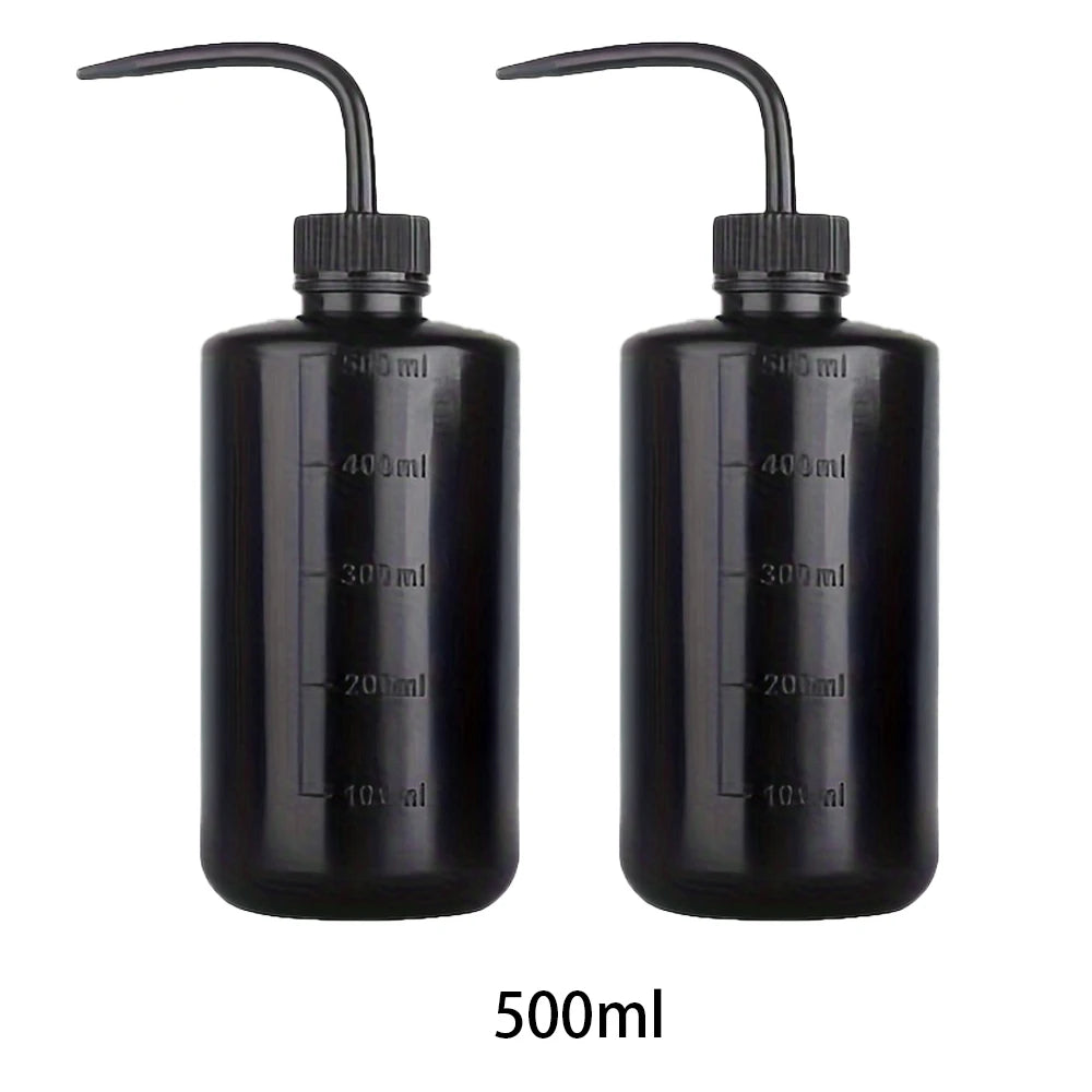 250/500ml Tattoo Wash Bottle 1/2pcs Plastic Safety Rinse Bottle Watering Tools Lab Non-Spray Squeeze Bottle Tattoo Supplies