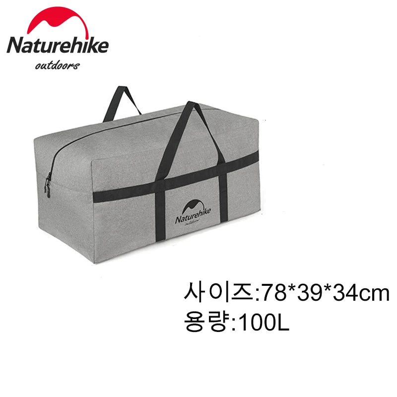 Naturehike Folding Large Capacity Storage Bags 45L 100L Carry Bag Camping Accessories Travel Bag for Family Outdoor Activities