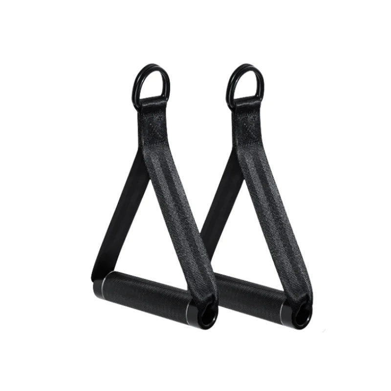 Fitness Resistance Band Handle Cable Machine Attachment for Pulley Machine Heavy Duty Metal D Handle Aluminum Alloy Handle Grips