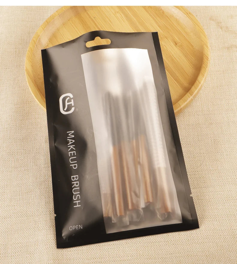 Star Moon Series 8 Makeup Brush Set Grey Mouse Hair Horse Hair Animal Hair Resin Star Moon Fashion Design Facial Makeup Brush