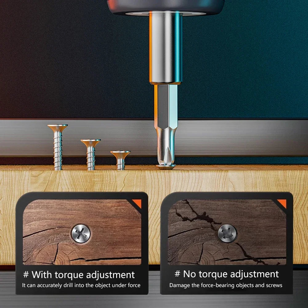 3.6V Electric Screwdriver Manual Cordless Household Multifunctional High Torque Mini Electric Screwdriver Suitable for DIY Tools