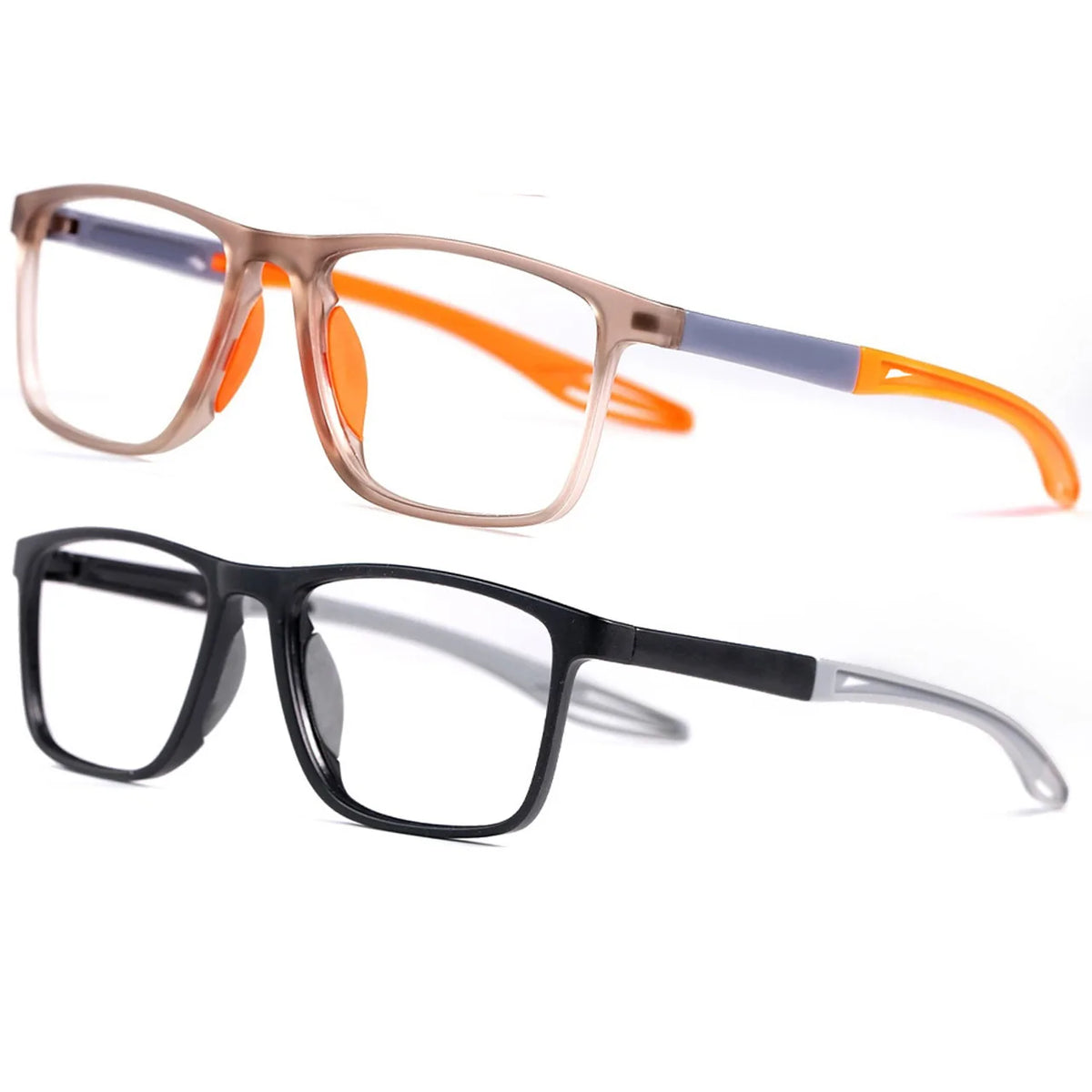 2PCS 3-in-1 Progressive Reading Glasses - Anti-Blue Light, Multifocal Lenses for Near & Far Vision, +1.0 to +3.0 Diopter