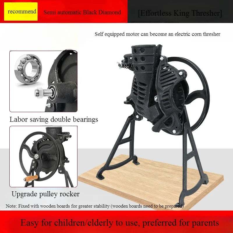 Hand Cranked Corn Thresher Household Small New Manual Corn Threshing Machine Electric