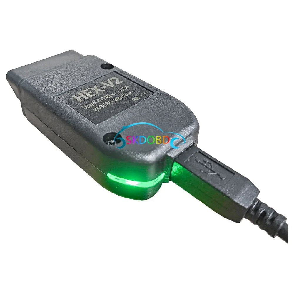2025 Original Chip Improved HEX V2 24.7 High Quality VCDS VAGCOM Scanner Diagnostic Tool VAG COM HEXV2 for Audi SKODA VW HEX-V2