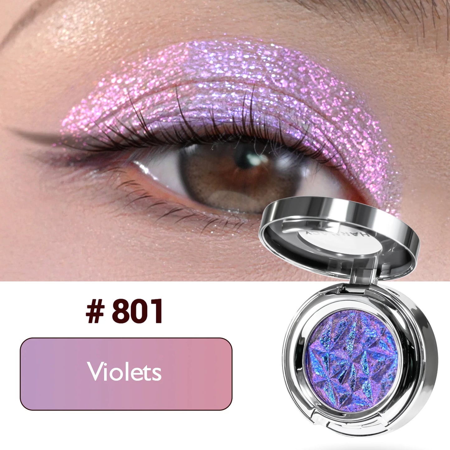 CHARMACY Multichrome Eyeshadow Palette High Pigment Waterproof Long Lasting Eye Shadow Makeup for Women