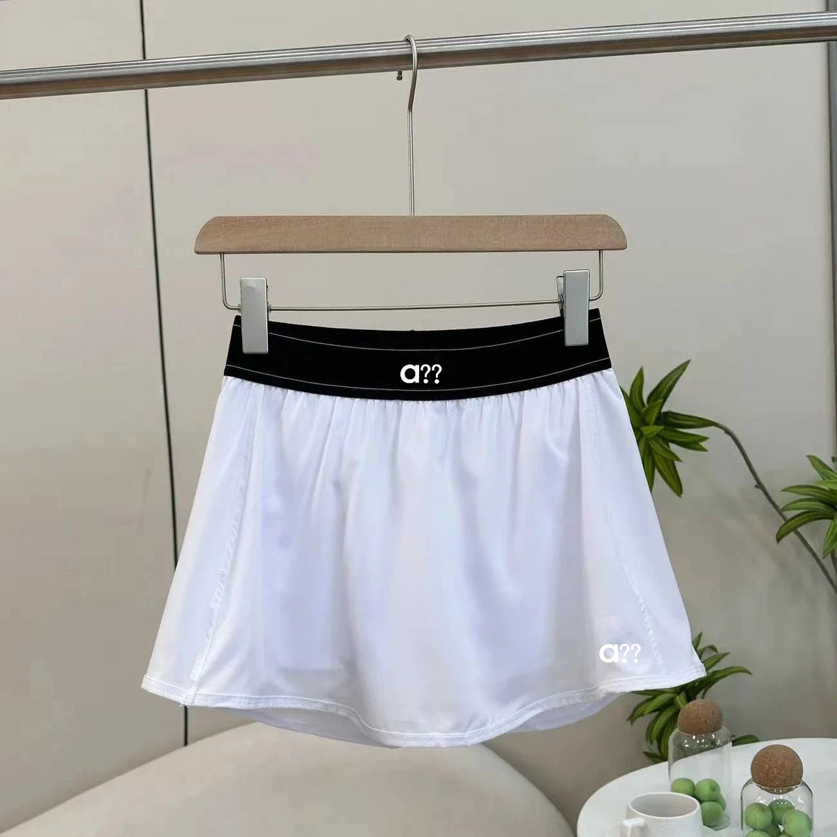 2026 Women's Spring/Summer New Sports Fitness Classic Elastic Waist Tennis Skirt Outdoor Leisure Fitness Skirt Vest