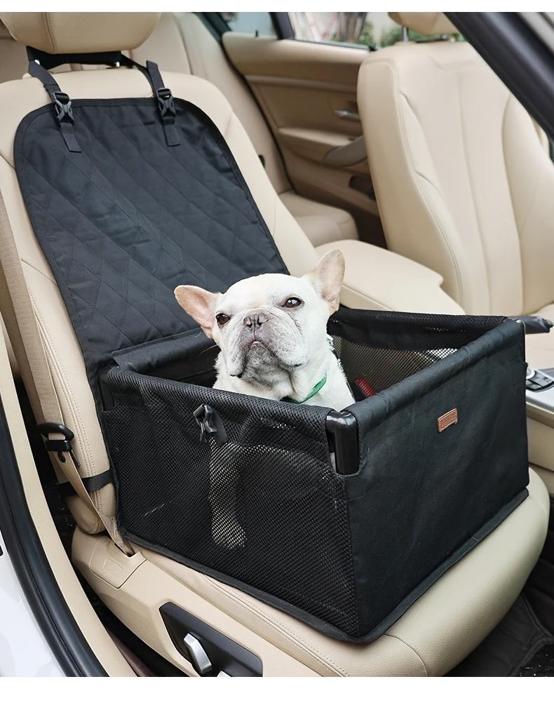 Window Lookout Pet Car Booster Seat For Small Dogs, Folding Protector Booster Pet Seat, Car Pet Seat Cover, Upgrade Dog Car Seats For Small Dogs Elevated Booster Seat Dog Car Basket