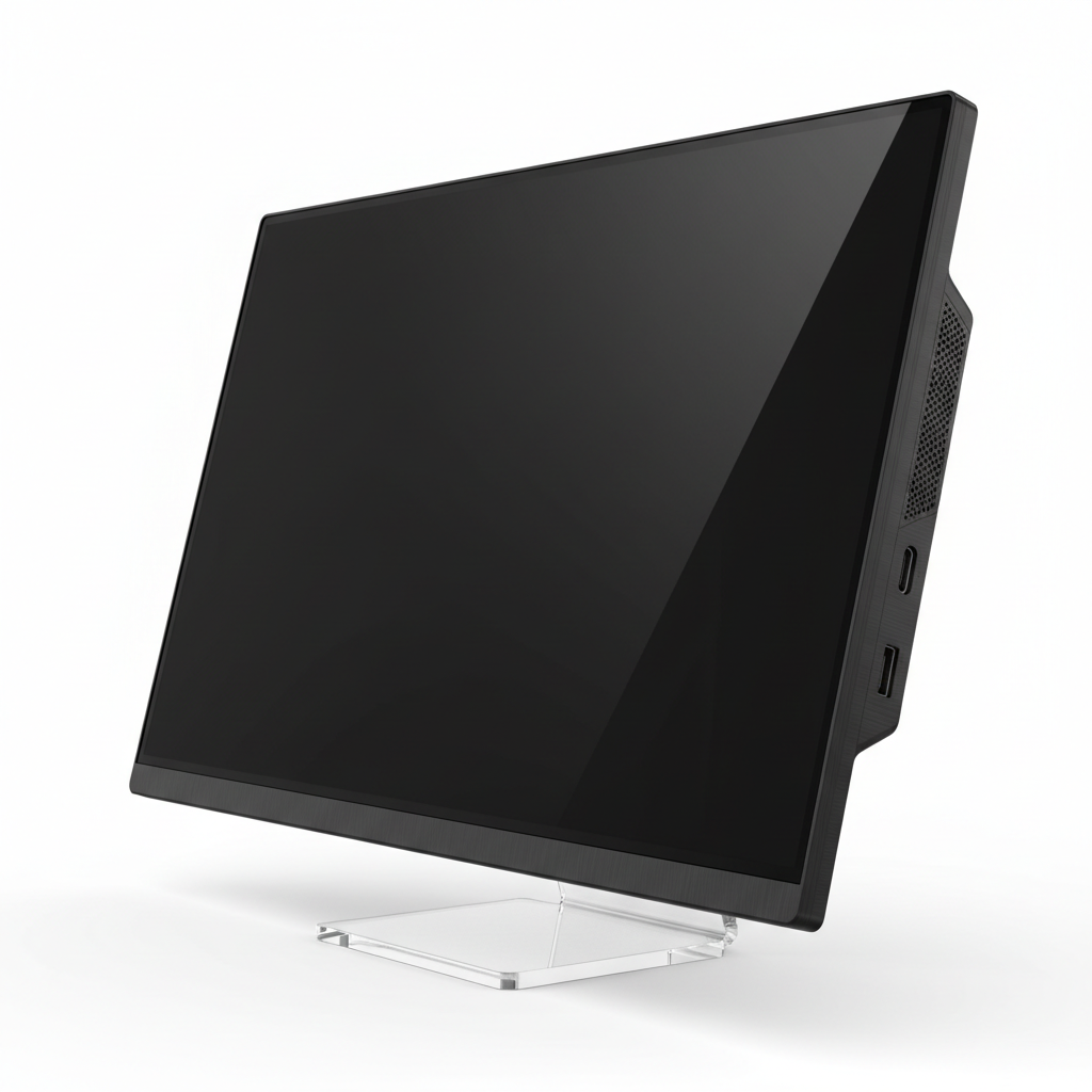 Monitor fondo blanco