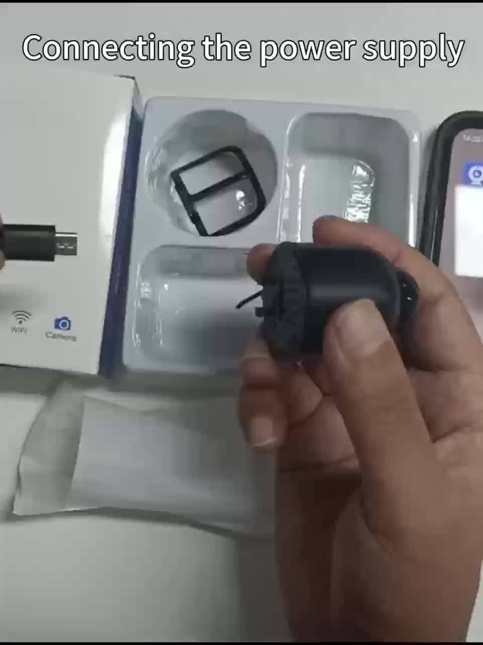 Wi-Fi Home Security IP Camera - Night Vision, Motion Detection, Wide-Angle, Smartphone Control, USB Powered