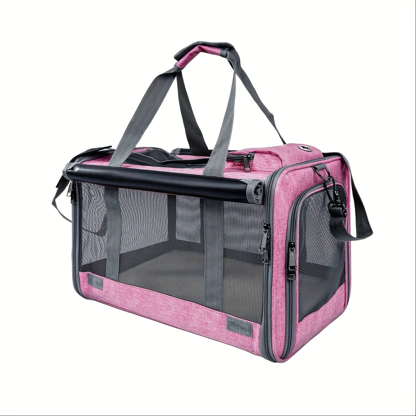 1pc Large Soft-Sided Cat Carrier - Comfortable, Airline Approved, Portable Pet Travel Bag for Kitten, Dog, Reptile, Squirrel - Durable, Easy to Clean, Ventilated Design