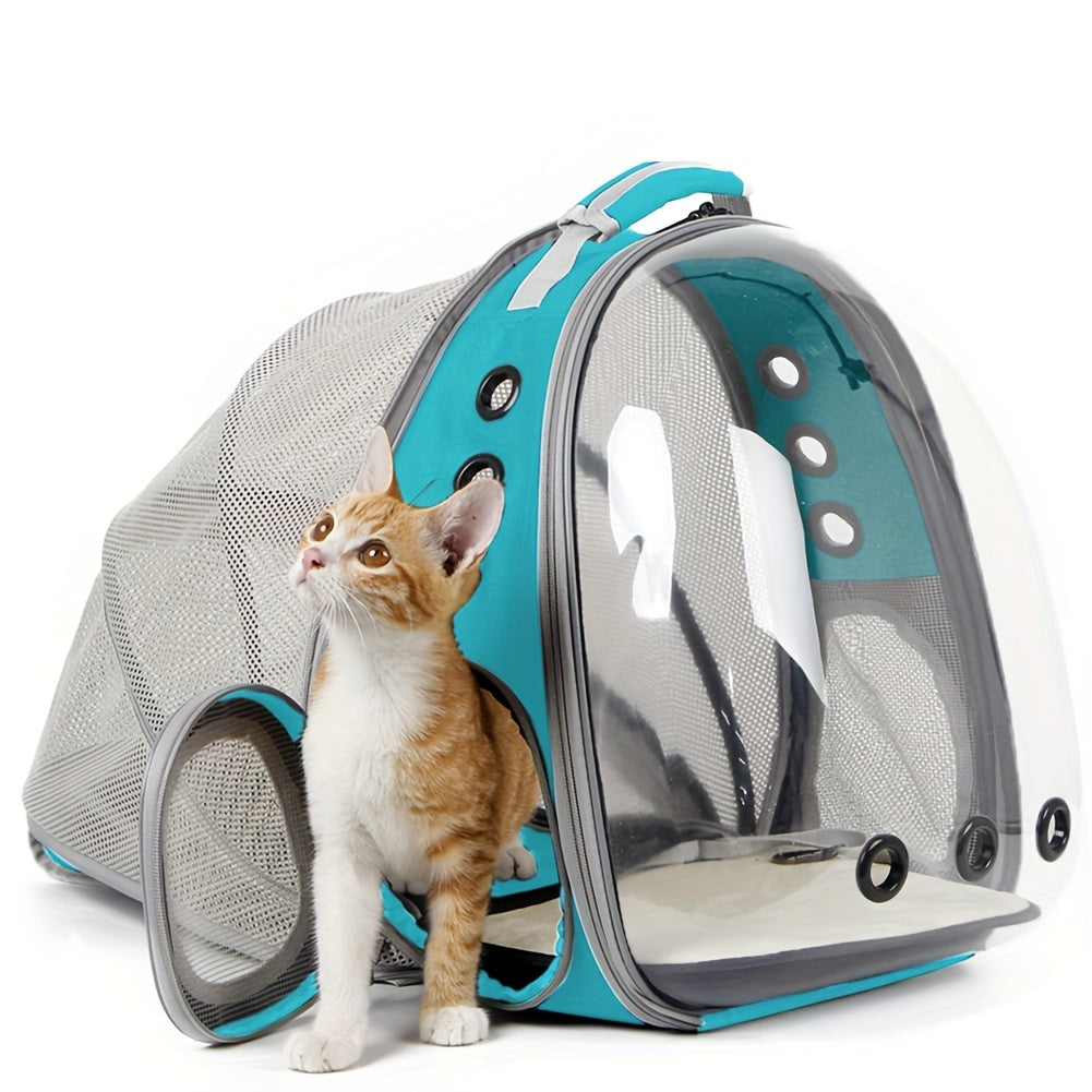 Back Extension Pet Carrier Backpack, Portable Space Capsule Pet Carrier Backpack For Cats And Small Dogs