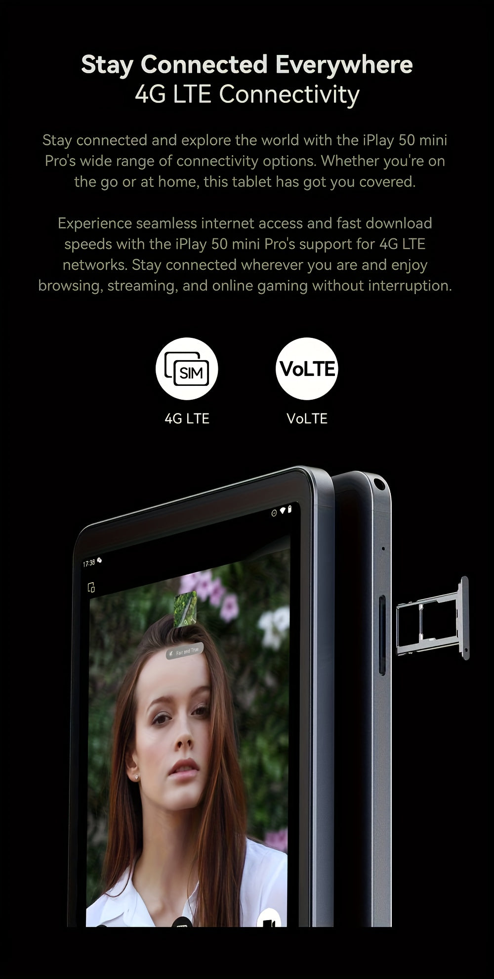 8.4 Inch Tablet 16 (8+8)+256GB Helio G99 For Android 13 With Widevine L1 NF By ALLDOCUBE, IPlay50 Mini Pro NF, FHD+ 1920×1200 Incell IPS, For Android13 Pad, ROM 512GB Expandable, 5MP/13MP 4G LTE/5G WiFi/Wireless 5.2, GMS/GPS