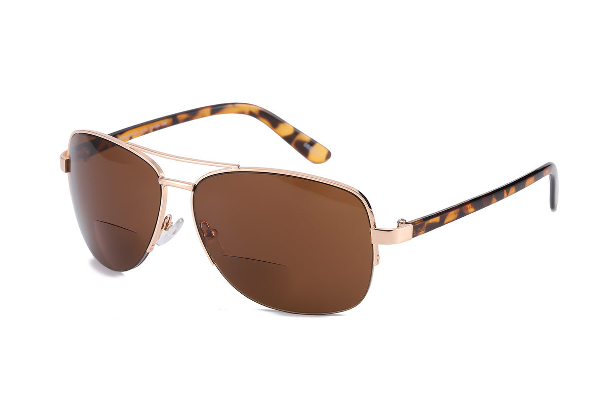 Bifocal Pilot Reading Glasses for Women Men | See Near & Far | Farsighted Sunglasses
