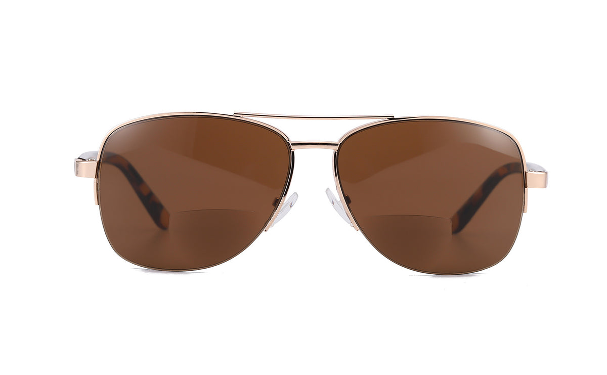Bifocal Pilot Reading Glasses for Women Men | See Near & Far | Farsighted Sunglasses