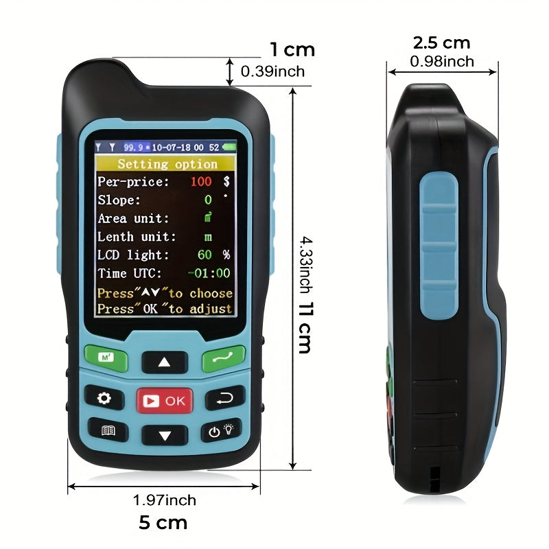 Handheld GPS Landmeter, Area Survey Measuring Instrument, Land Measuring Tool For Forest Farmland