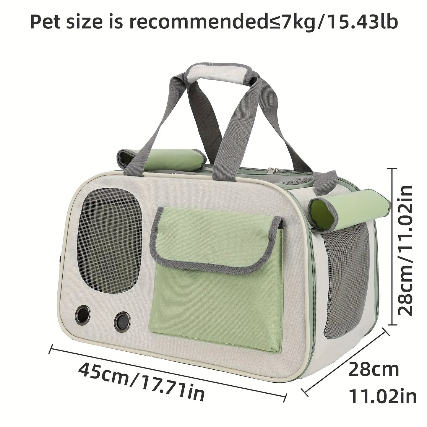 1pc Portable Pet Carrier Bag, Fashionable & Ventilated, Foldable Single Shoulder Space Capsule For Cats & Small Dogs, Easy Travel