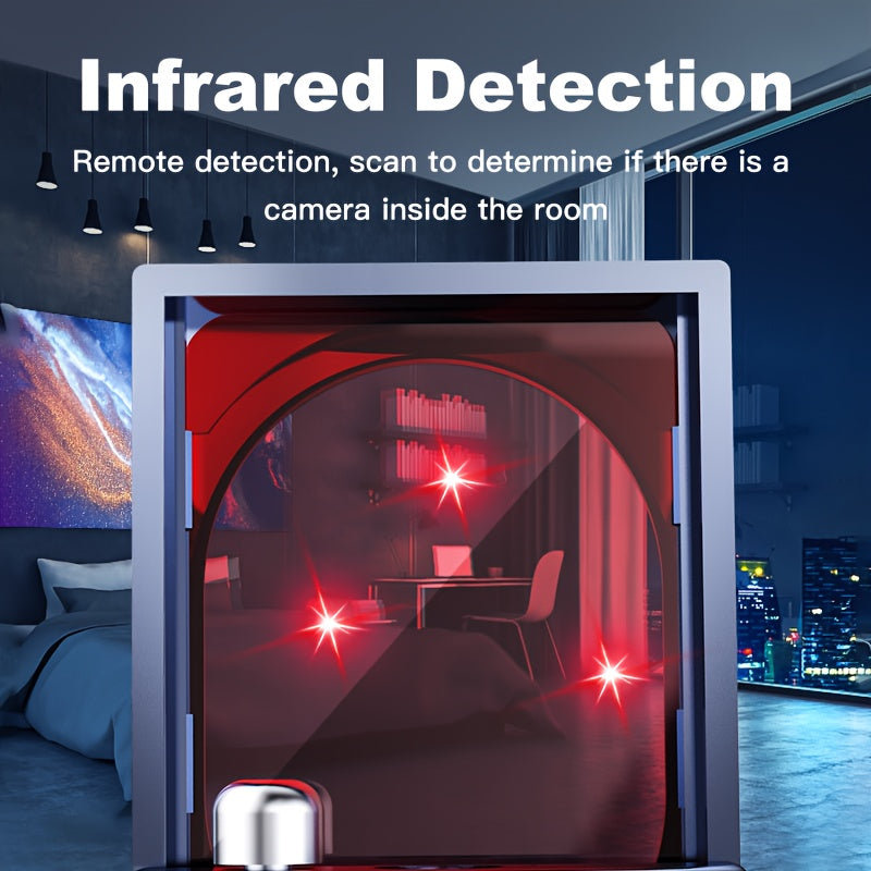 T15 Camera Detector Portable Privacy Protection Device With Vibration Alarm Infrared Scan Signal Detection Detection Gps Tracker Wifi Camera Bug Only Infrared Sensing Function, No Wireless Signal Transmission Function