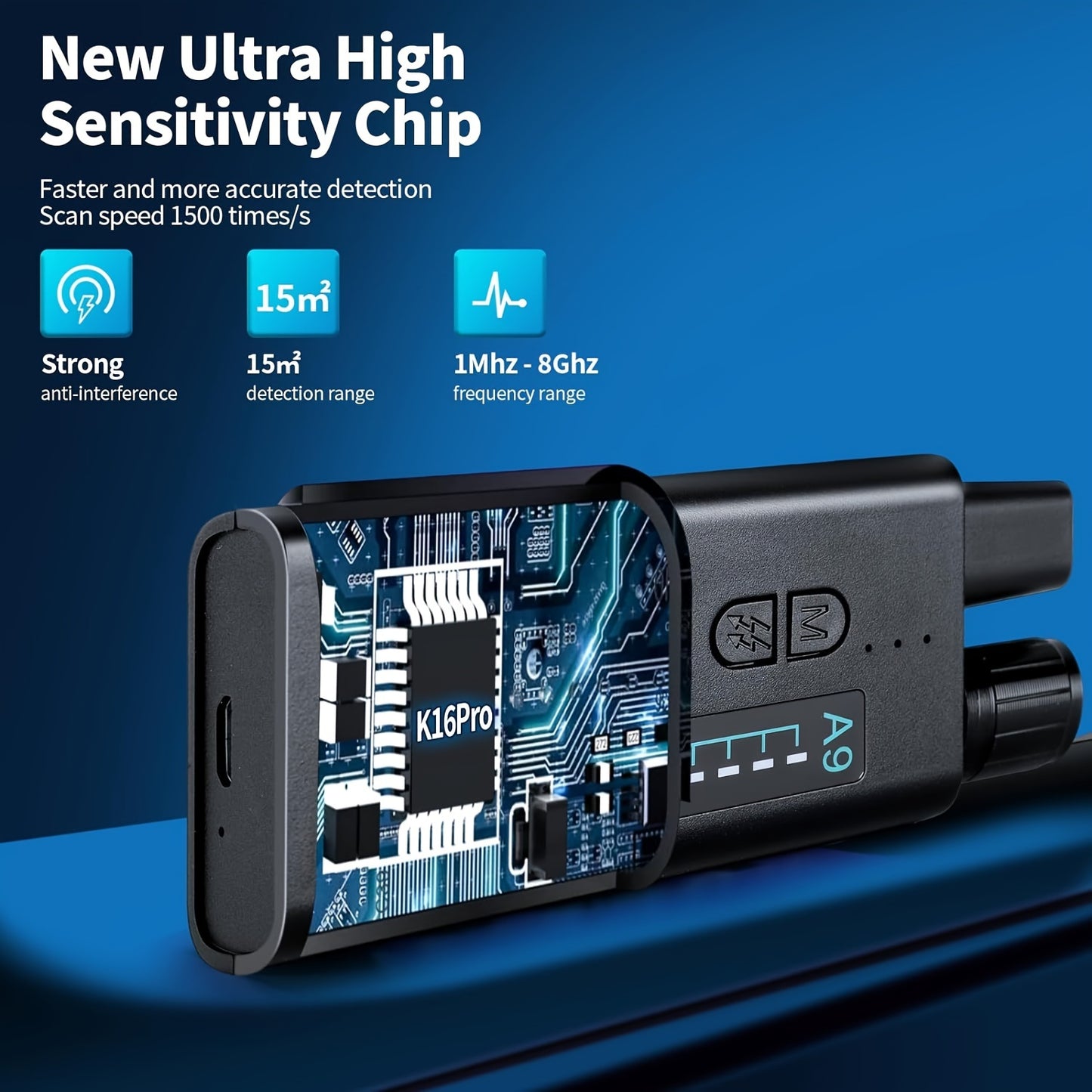 1pc Thanksgiving Day Gift Hidden Camera Detector, Portable A9 Device GPS Tracker Detector Privacy Protector RF Signal Detector Wireless Hidden Device Bedroom Hotel Office Detector Only Infrared Sensing Function, No Wireless S