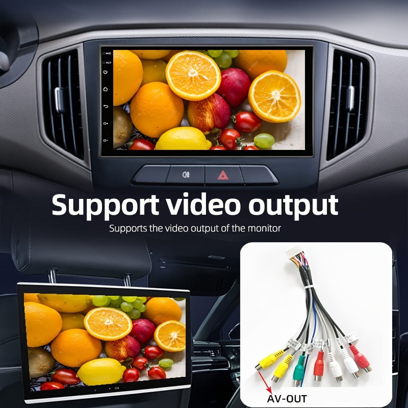 7in 1G RAM 16G ROM 1024*600 Android Radio Universal 2 DIN, Android System, Wireless, Split Screen Android 11.0 2 DIN Car Radio, Multimedia Video Player, Universal Automatic Stereo With GPS Map, FM, With Button Colorful Lights