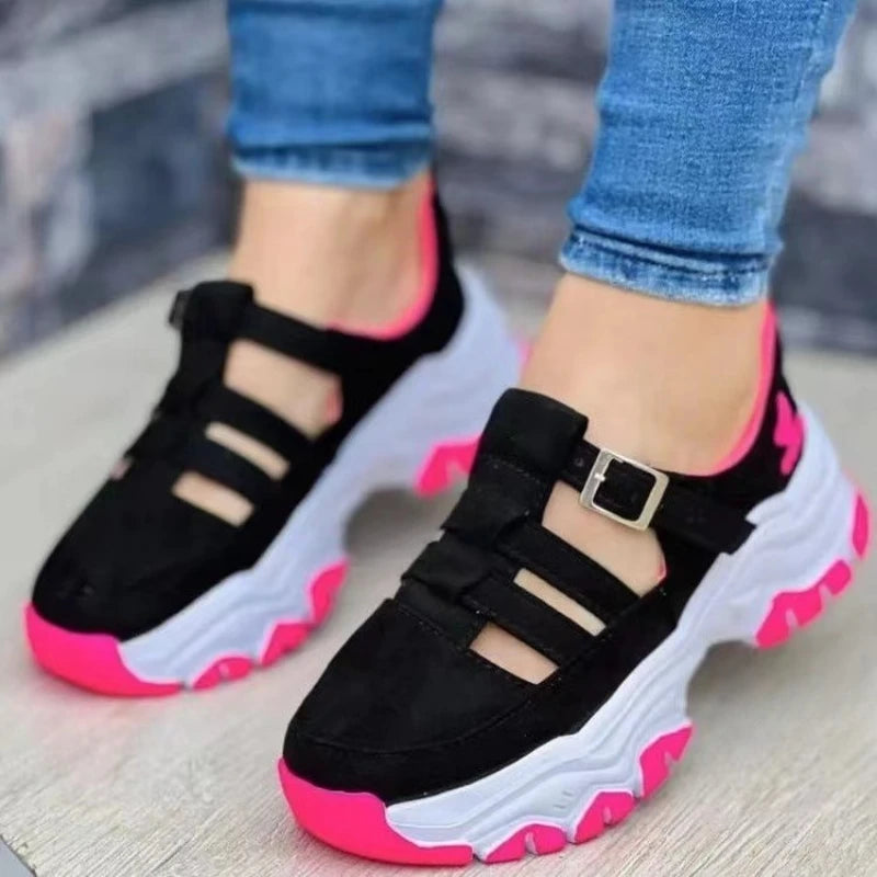 New Thick-soled Shoes Comfortable Women Sandals Fashion Womens Shoes Versatile Hollow Casual Sandals Summer Zapatos Para Mujeres image 1