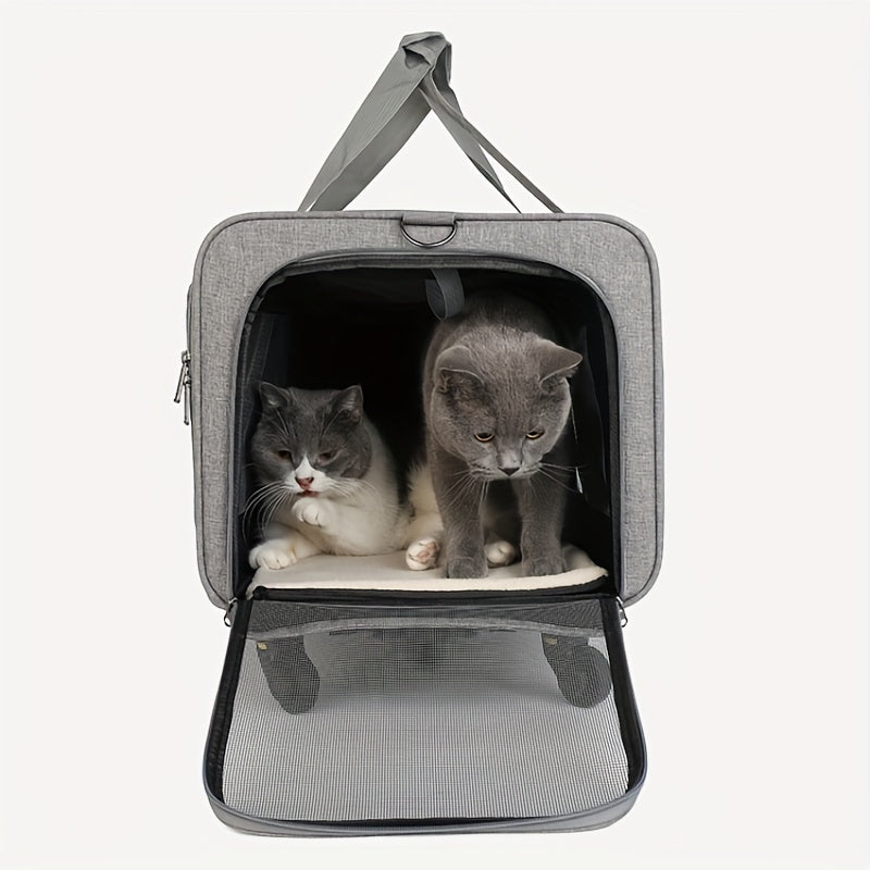 Large Extra Portable Detachable Dog Trolley Case - Foldable Pet Bag Cat Travel Carrier Bag